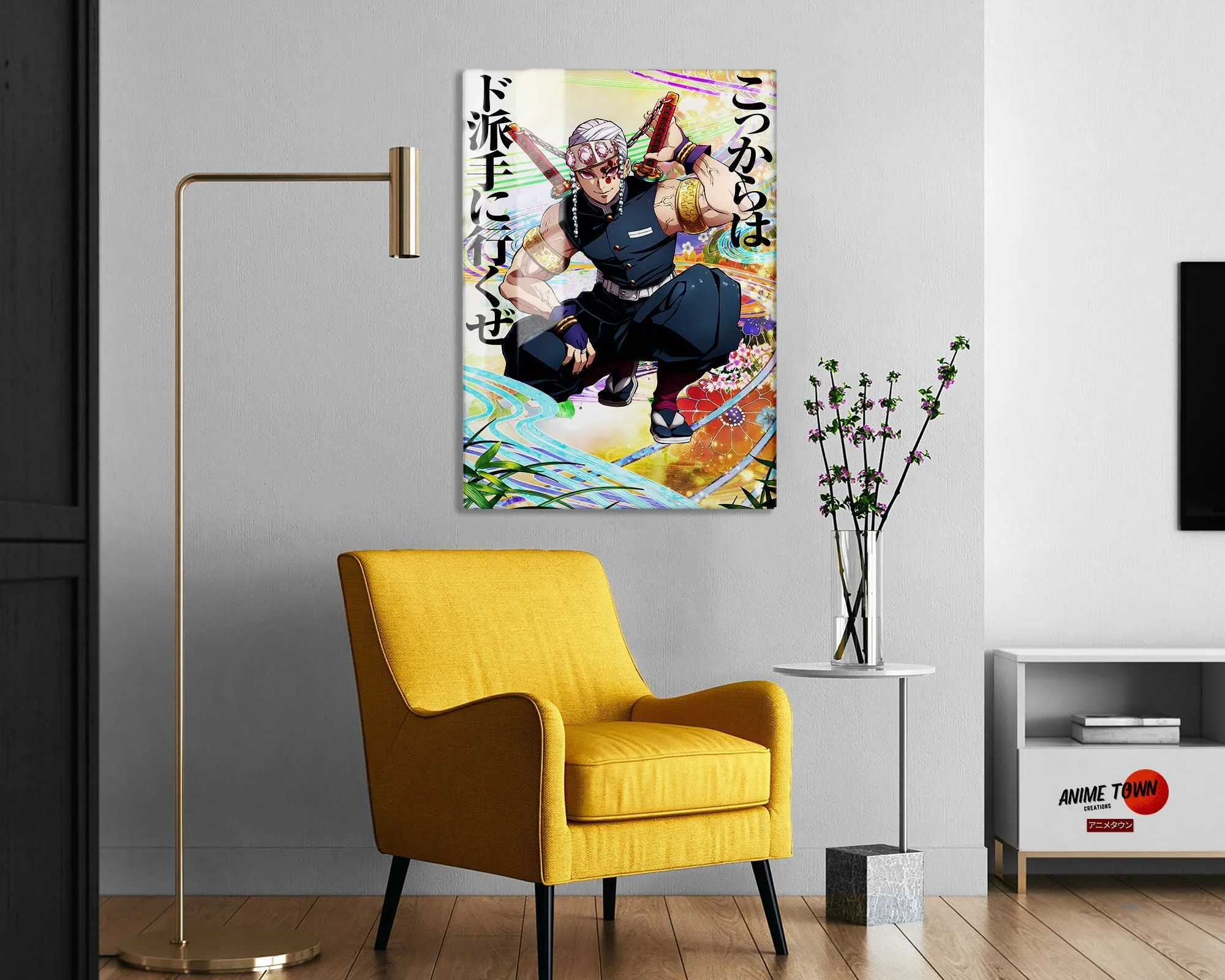 Demon Slayer Tengen Uzui Feature Metal Poster