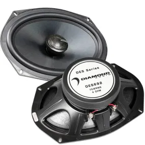Diamond Audio 6x9" Coaxial Speakers 150 Watts Max Ohm 4 DES Series DES692 Pair