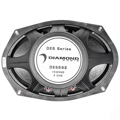 Diamond Audio 6x9" Coaxial Speakers 150 Watts Max Ohm 4 DES Series DES692 Pair