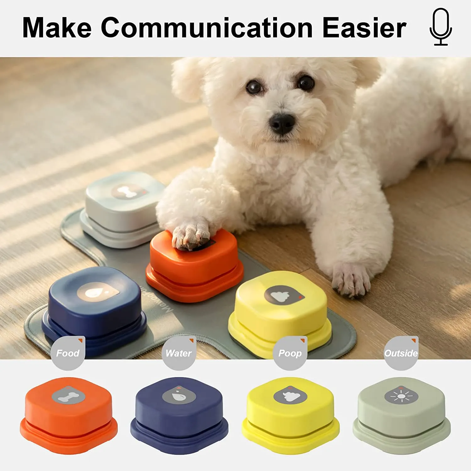 Dog Button Record Talking Pet Communication Vocal Training