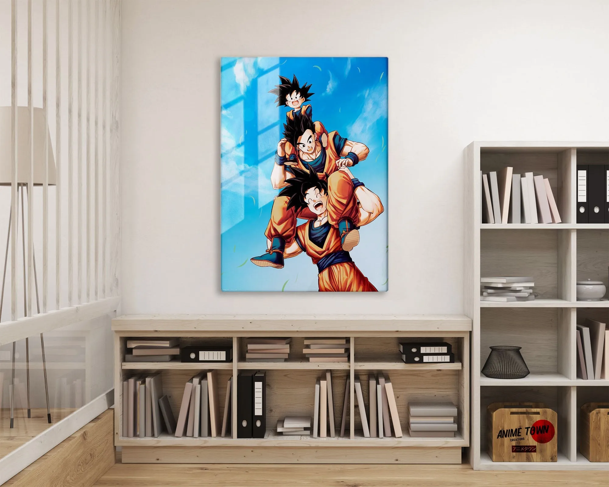 Dragon Ball Goku, Gohan and Goten Metal Poster