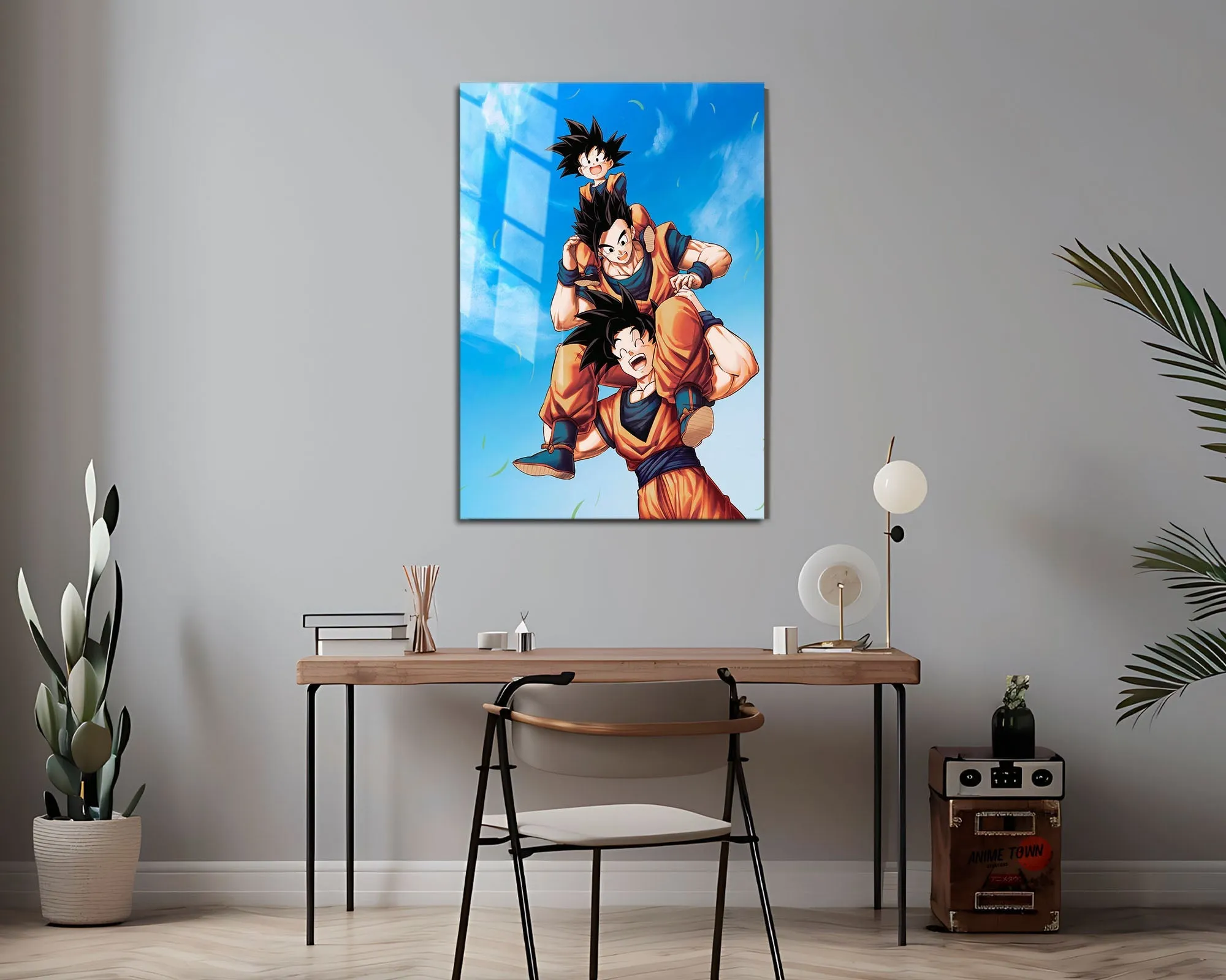 Dragon Ball Goku, Gohan and Goten Metal Poster