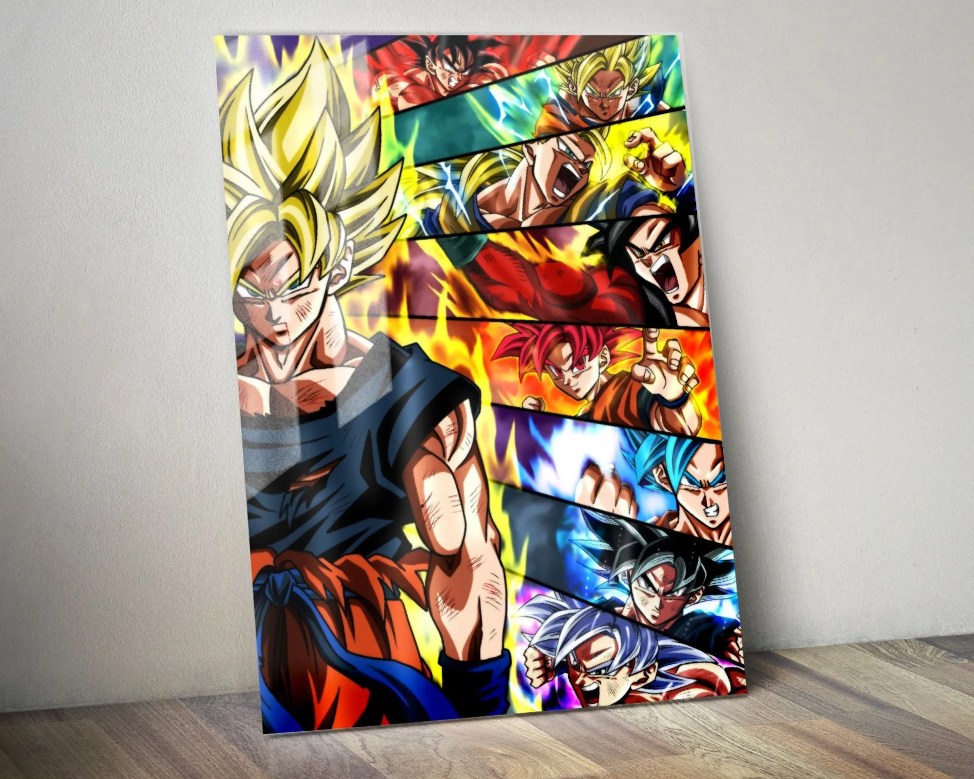 Dragon Ball Super Saiyan Forms Metal Poster