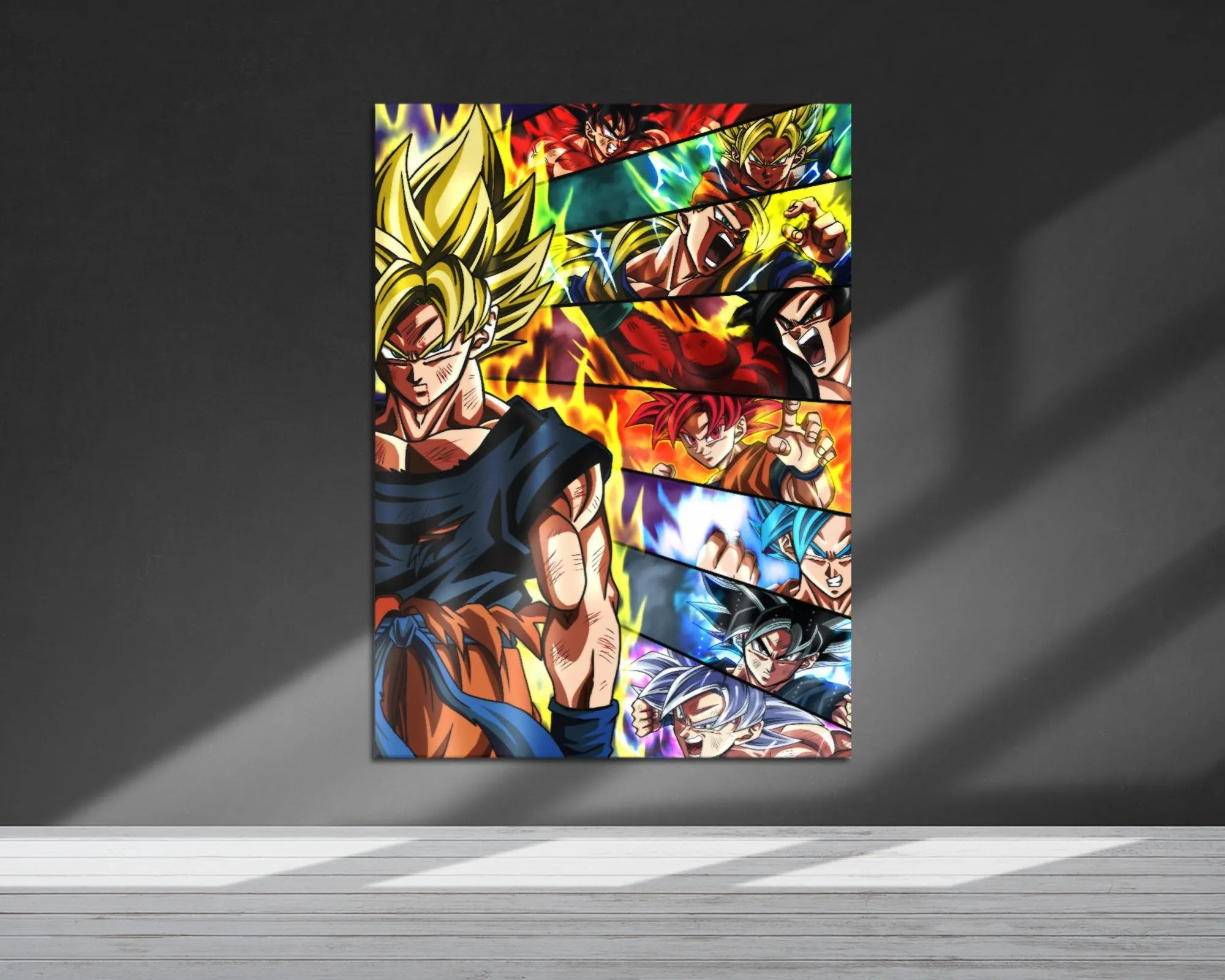 Dragon Ball Super Saiyan Forms Metal Poster