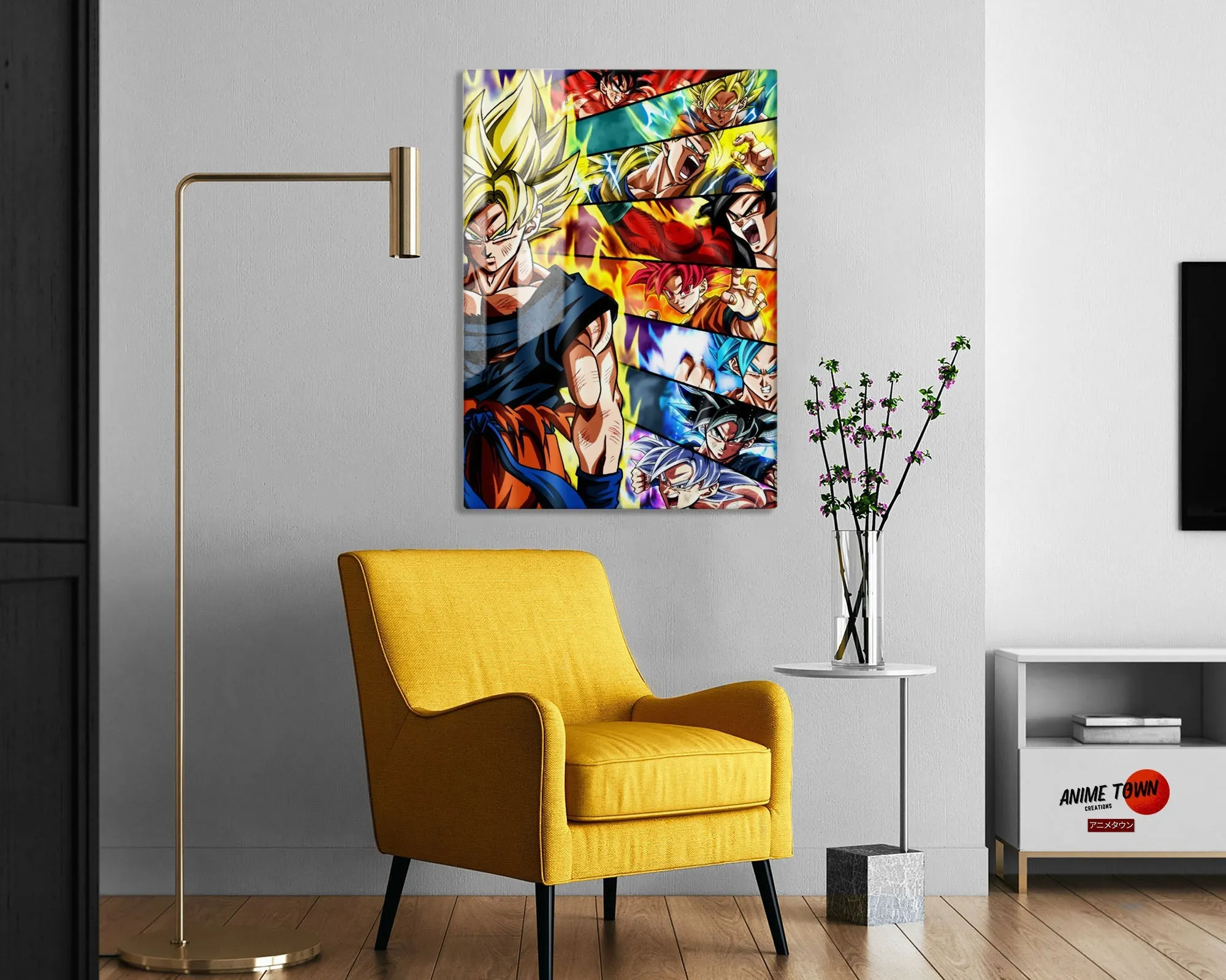 Dragon Ball Super Saiyan Forms Metal Poster