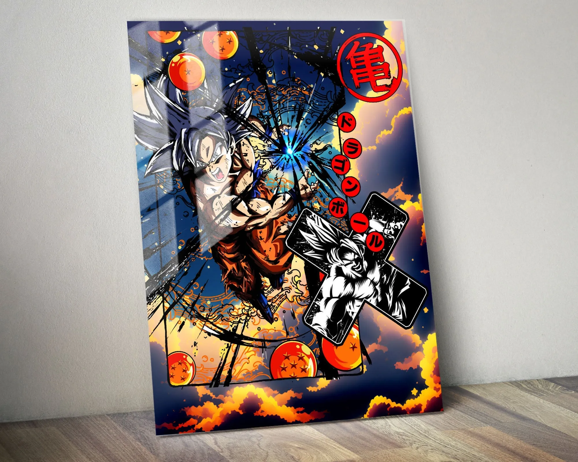 Dragon Ball Ultra Instinct Kamehameha Metal Poster