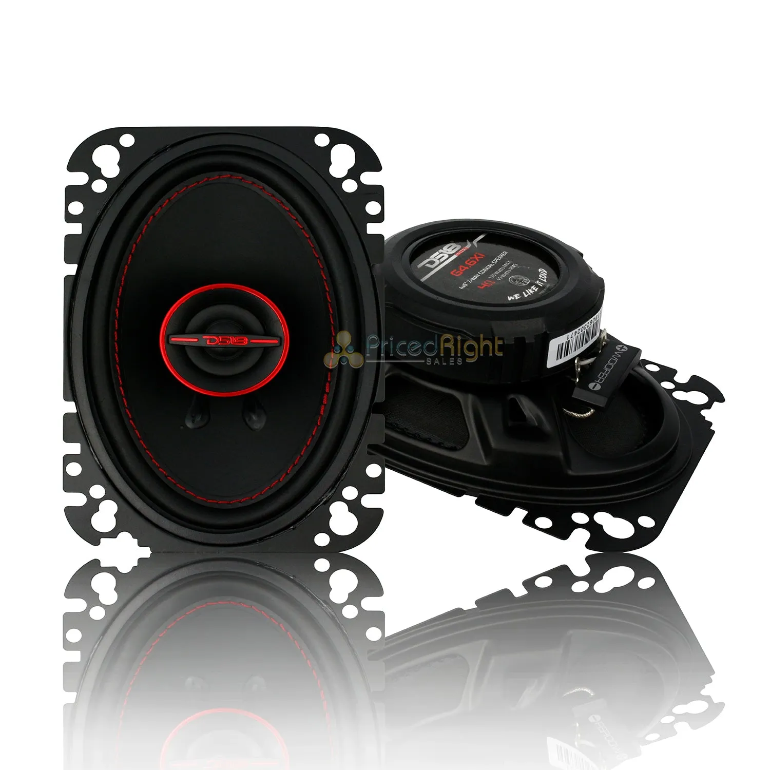 DS18 GEN-X 4x6" 2 Way Coaxial Speaker Pair 135W Max Power 45W RMS 4 Ohm G4.6XI