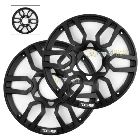 Ds18 Universal 10" Inch Plastic Speaker Grill Cover Black 2 Pack Pro Grill10