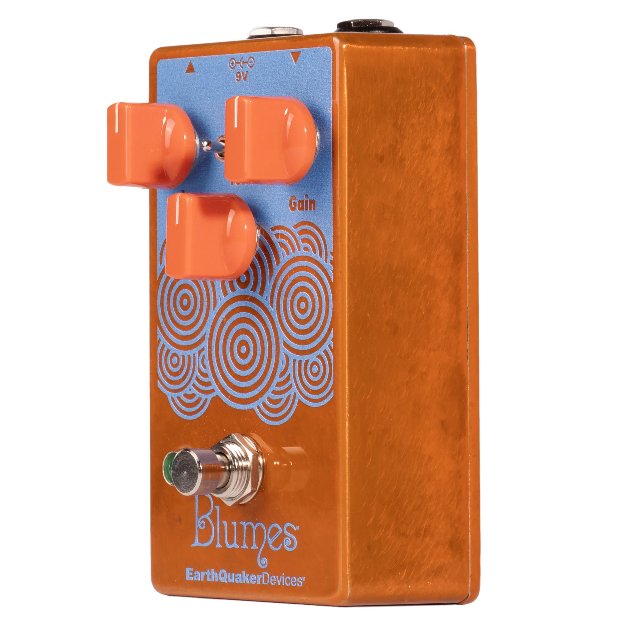 EarthQuaker Devices Blumes Low Signal Shredder Bass Overdrive, Russo Music Exclusive Tangelo/Cobalt Blue
