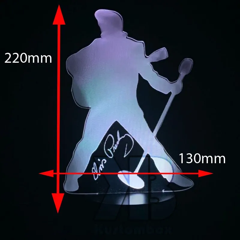 Elvis Presley The King 3D LED Night Light Lamp