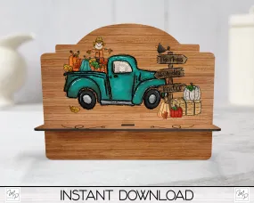 Fall Scarecrow Cookbook / Tablet Stand PNG for Sublimation Design, Digital Download