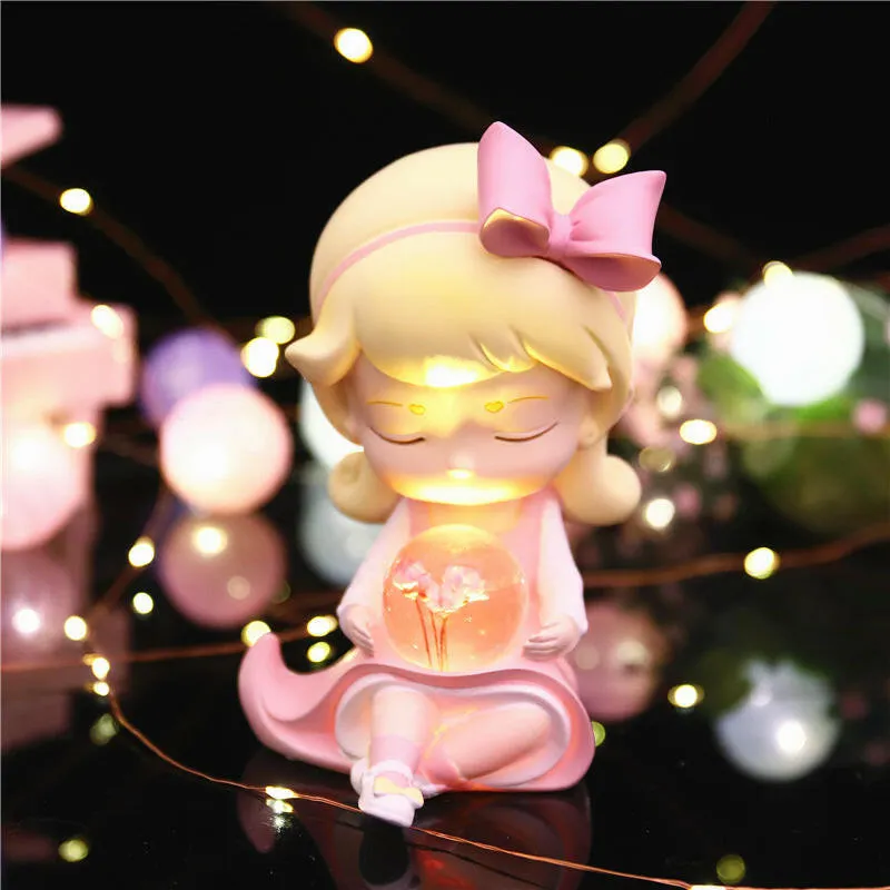 Fantasy Crystal Ball With Lamp  Resin Decoration
