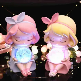 Fantasy Crystal Ball With Lamp  Resin Decoration