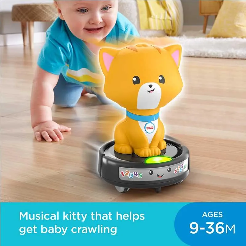 Fisher Price Laugh & Learn Crawl-After Cat On A Vac