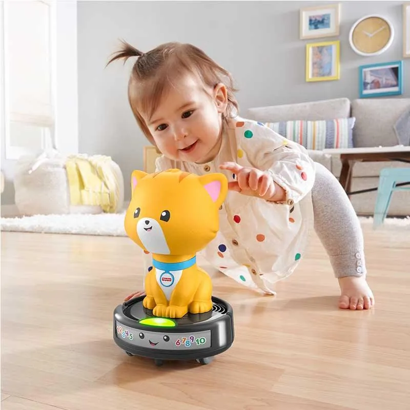 Fisher Price Laugh & Learn Crawl-After Cat On A Vac