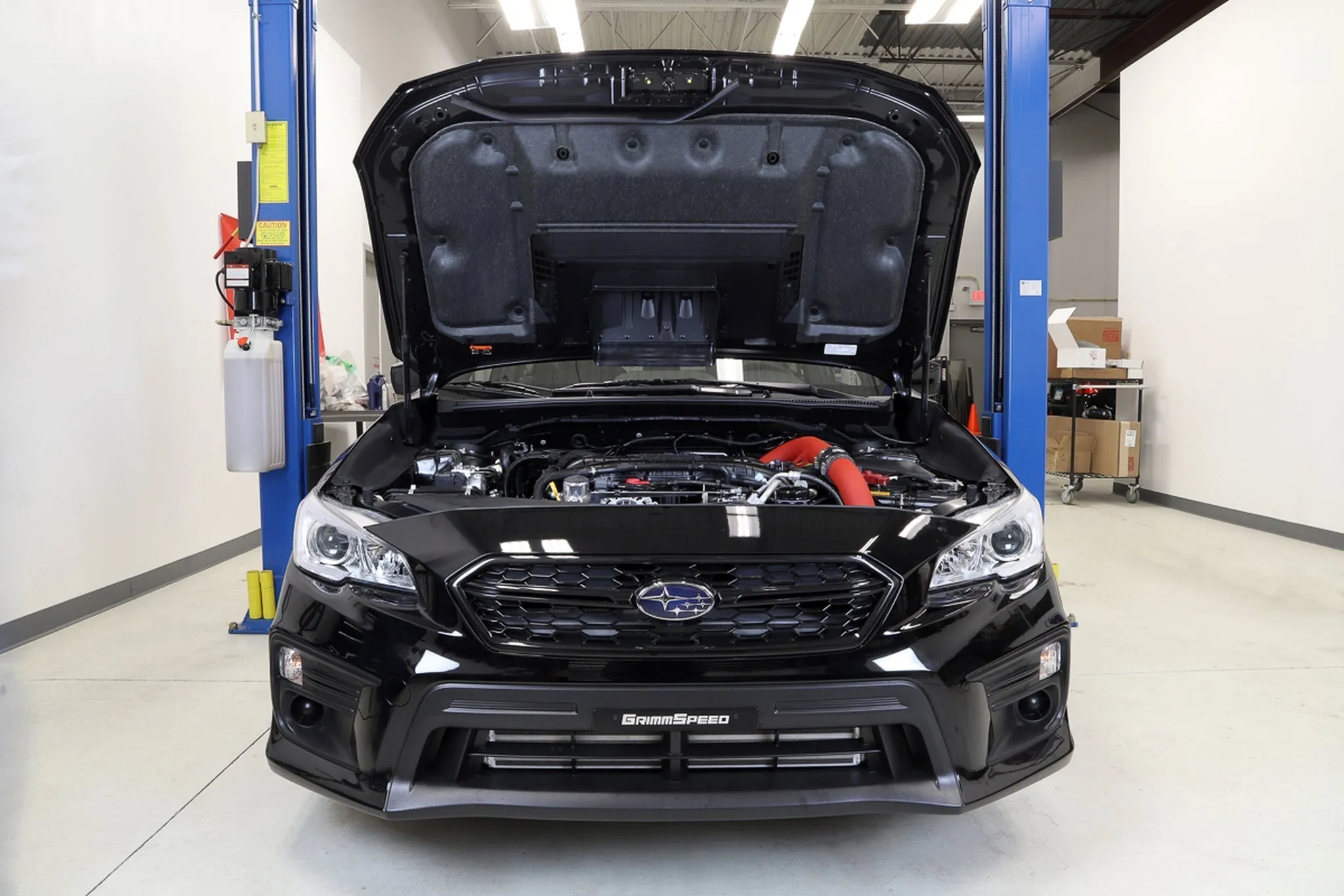 Front Mount Intercooler Kit BLACK Coated [Inc. Black Piping] - Subaru 15-21 WRX