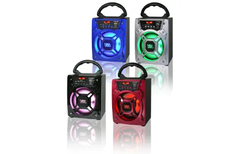 Fully Powered 200W Portable Bluetooth Multimedia Speaker with Stereo Sound, USB/SD Ports, and FM Radio