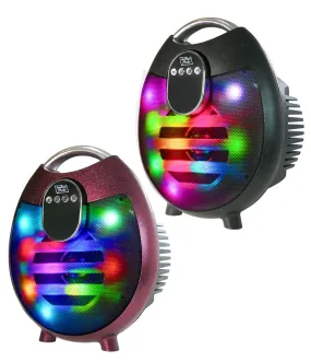 Fully Powered 500W Portable Multimedia Speaker with Bluetooth, USB/SD, and Disco Light