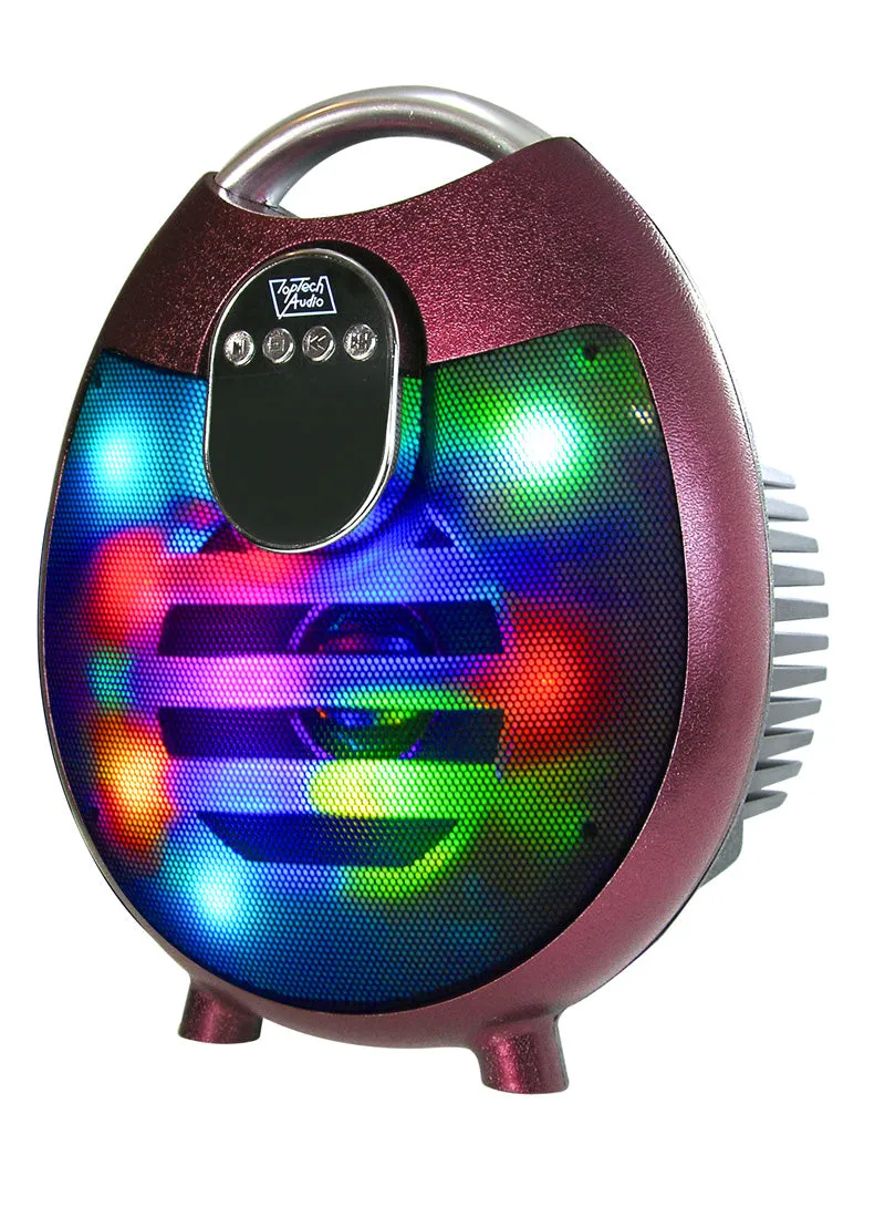 Fully Powered 500W Portable Multimedia Speaker with Bluetooth, USB/SD, and Disco Light