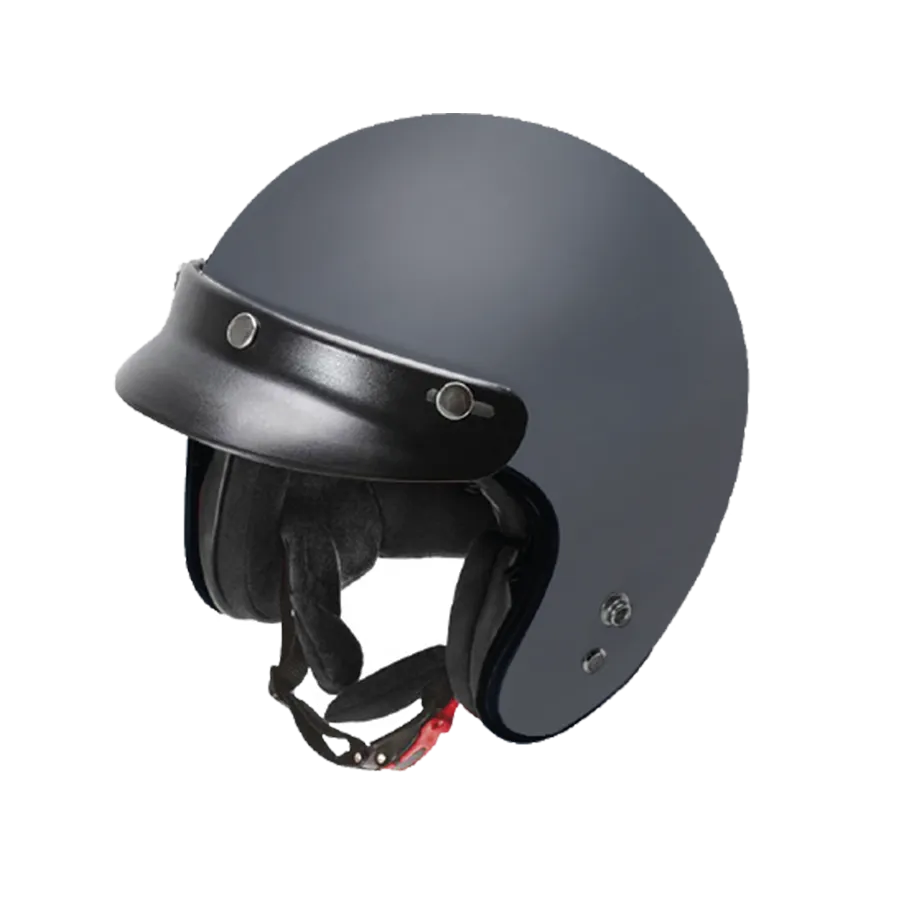 Garibaldi G02X Open Face Vintage Helmet - Matt Nardo Grey