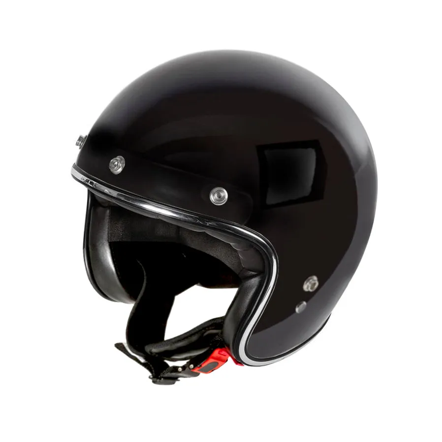Garibaldi - Gari G02X Open Face Vintage Helmet - Gloss Black