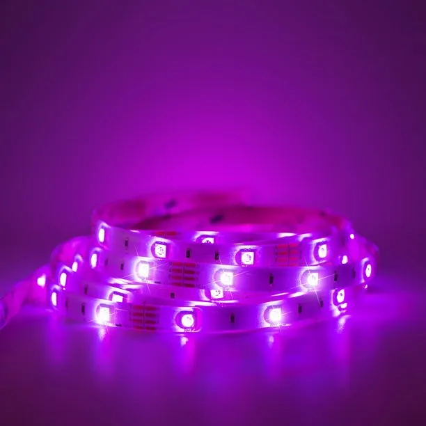 Google Nest Mini (2nd Generation) Smart Speaker - Chalk   Merkury Innovations Smart LED Strip Light