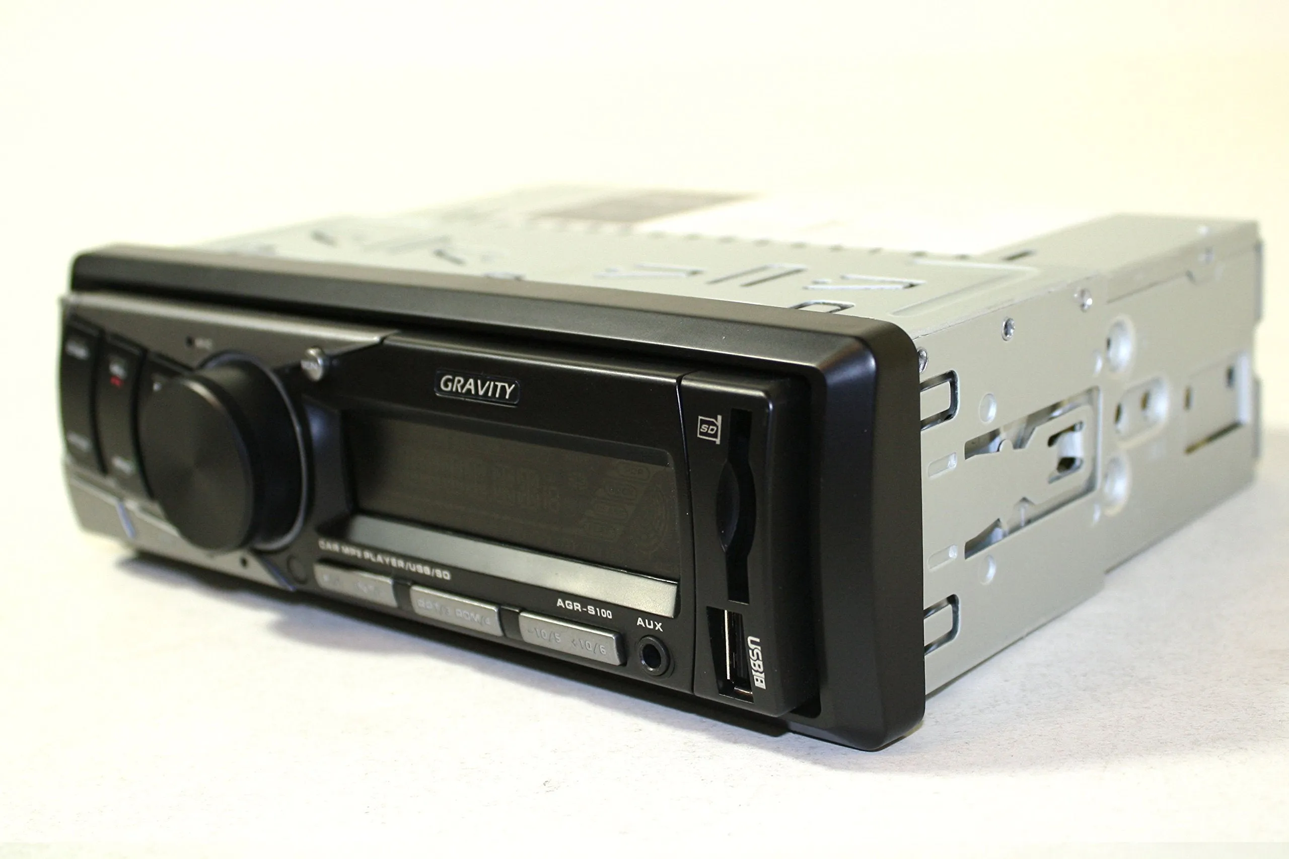Gravity AGR-S100 Car Radio Entertainment System - Built-in Bluetooth/SD/USB/Front Aux - Mp3 Playable