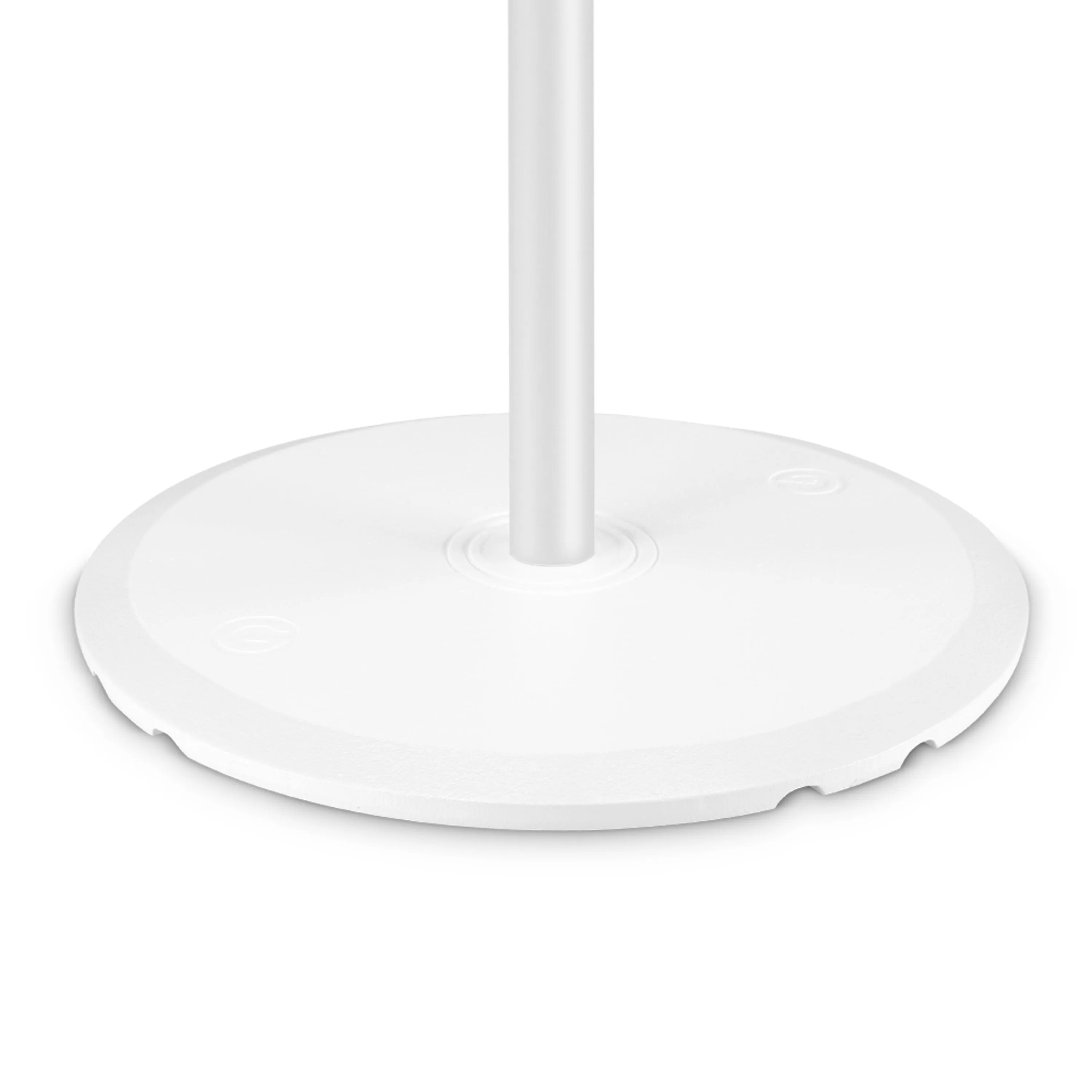 Gravity GR-GSSPWBSET1W Speaker Stand w/Round Cast Iron Base - White