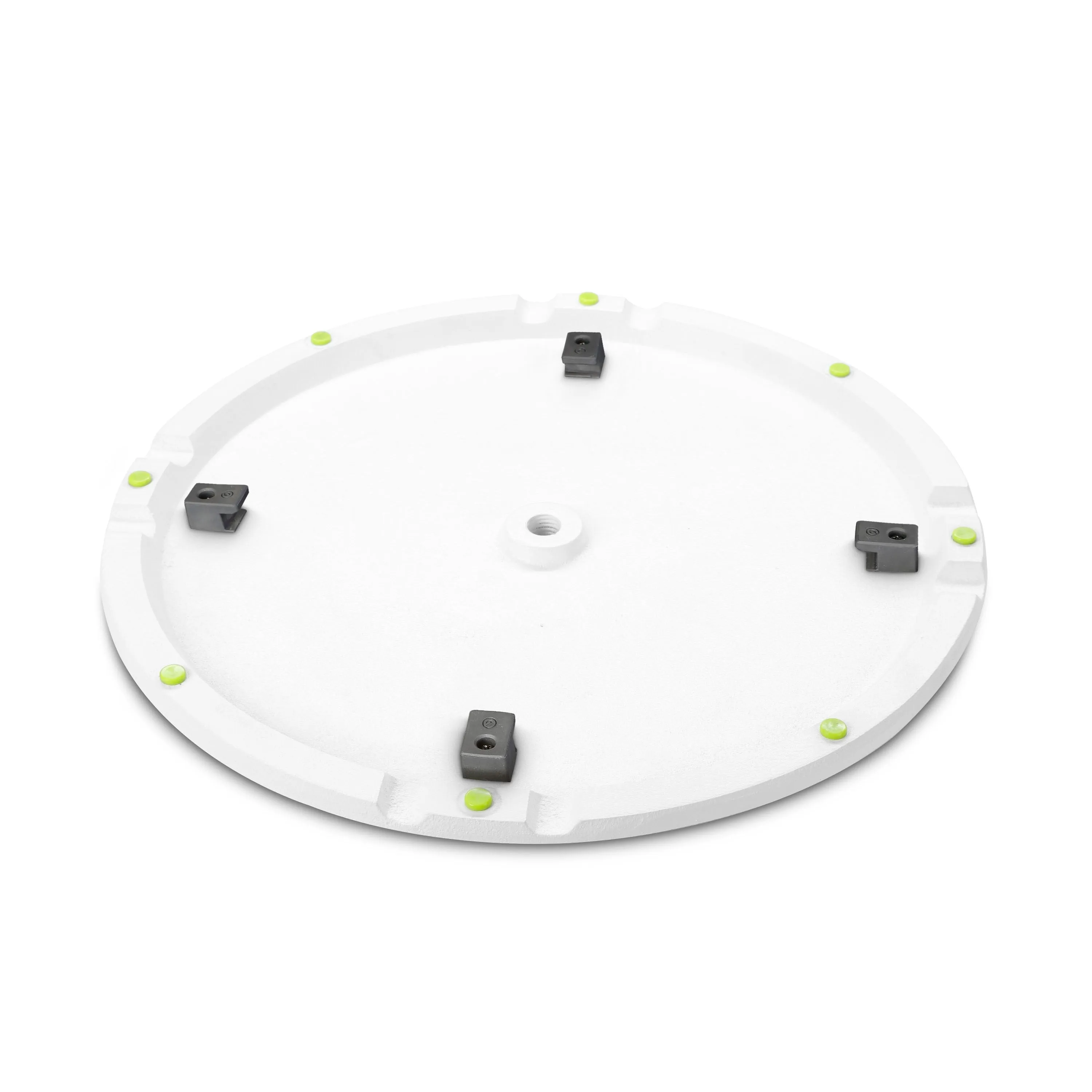 Gravity GR-GSSPWBSET1W Speaker Stand w/Round Cast Iron Base - White
