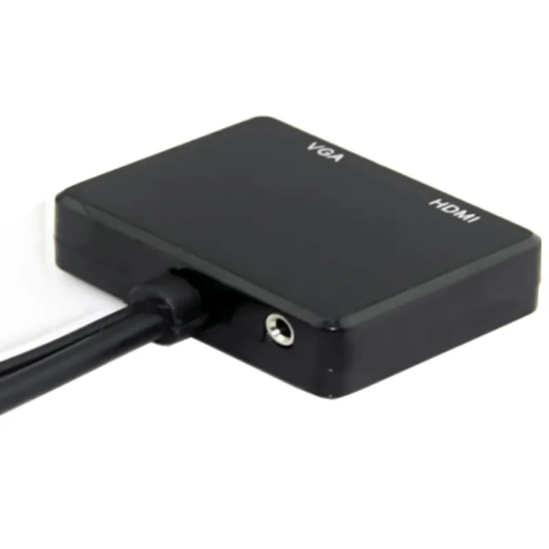 Hdmi To Vga And Hdmi Female Splitter With Audio Video Cable Converter