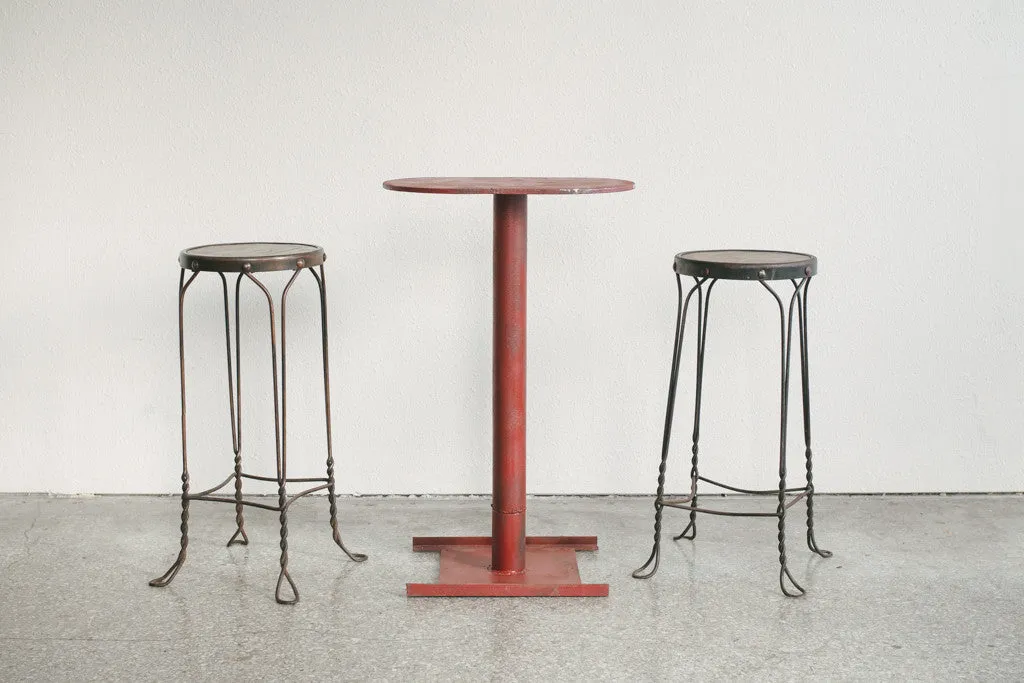 Industrial Pedestal Table