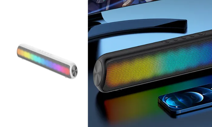 J18 Bluetooth Speaker with RGB Colorful Subwoofer