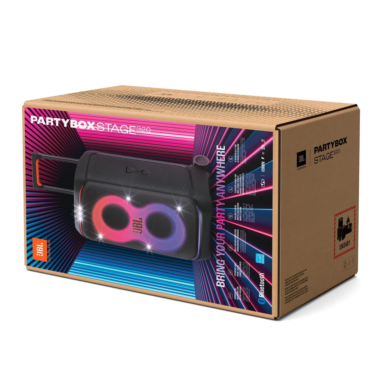 JBL Partybox Stage 320 Portable Party Speaker - Black
