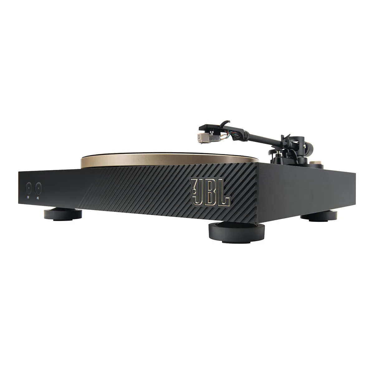 JBL Spinner BT Semi-Automatic Bluetooth Turntable with Authentics 500 Wireless Bluetooth Speaker (Black/Gold)