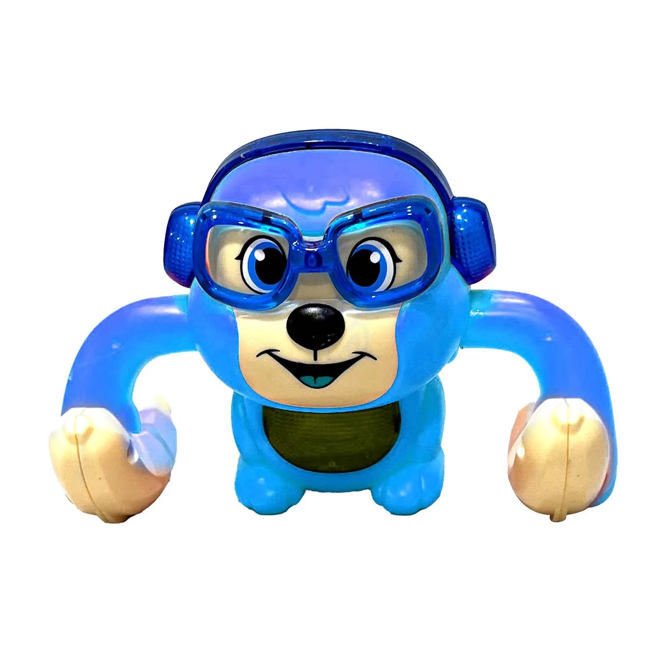 Jumping Chimp Battery Operated Toy with Lights & Music - 3 Years - Blue