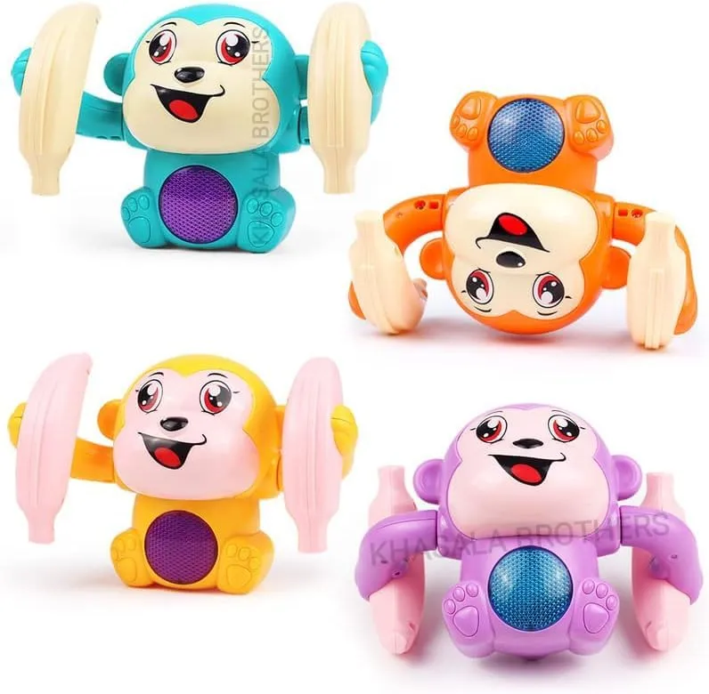 Khasala Brothers® Monkey Funny Musical Voice Controlled Monkey Toy Music Animal Toys, Monkey Touch Control Musical Light and Sound Effects Toy for Kids