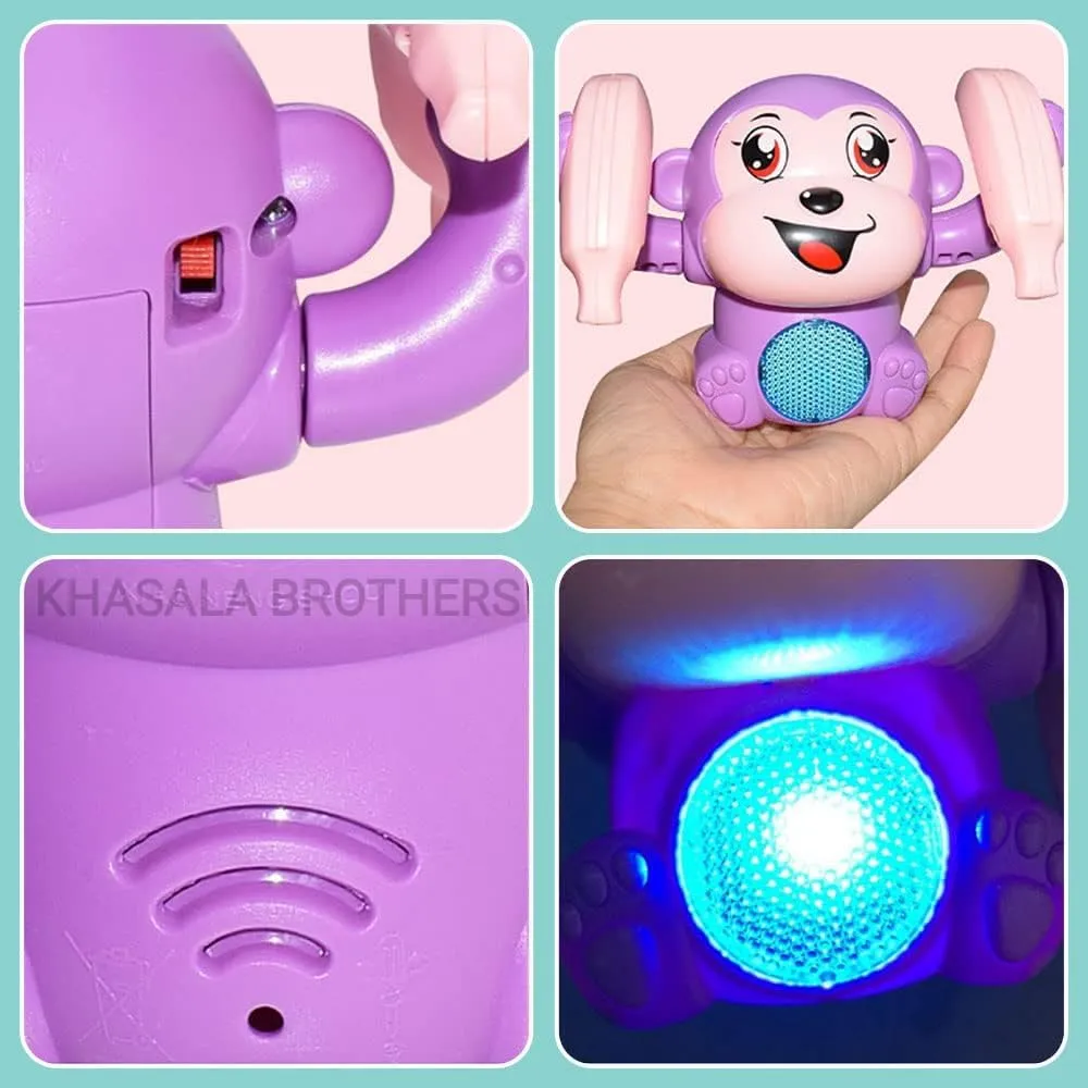 Khasala Brothers® Monkey Funny Musical Voice Controlled Monkey Toy Music Animal Toys, Monkey Touch Control Musical Light and Sound Effects Toy for Kids