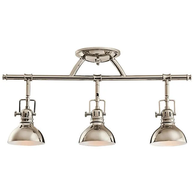 Kichler 7050 Hatteras Bay Fixed Rail 3-lt Semi Flush Mount