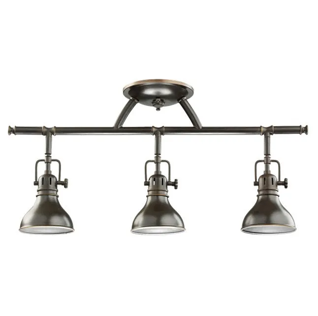 Kichler 7050 Hatteras Bay Fixed Rail 3-lt Semi Flush Mount