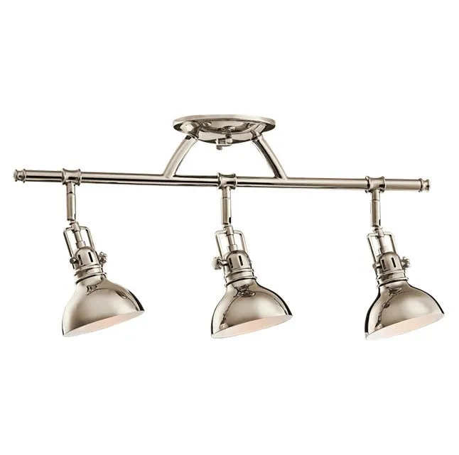 Kichler 7050 Hatteras Bay Fixed Rail 3-lt Semi Flush Mount