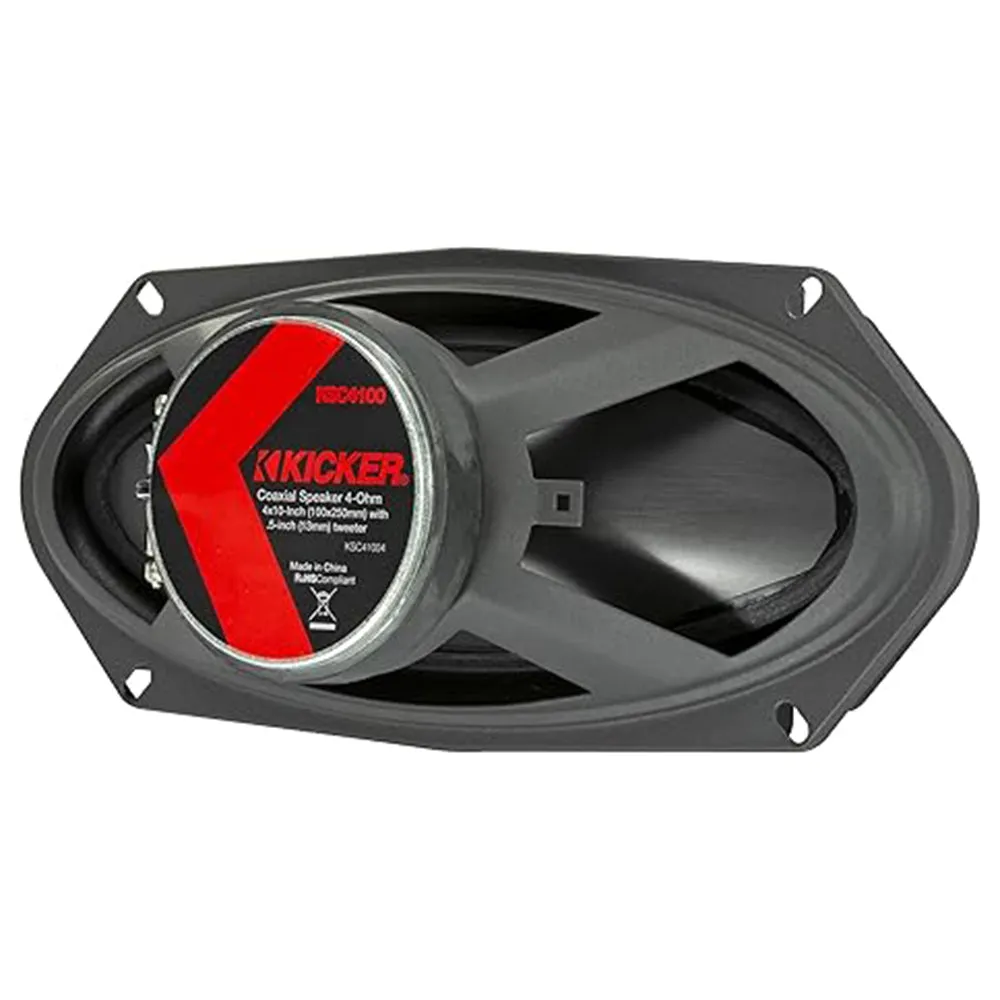 Kicker KSC4100 4x10" Coaxial Speakers 75W RMS 150W Peak 4 Ohm 51KSC41004