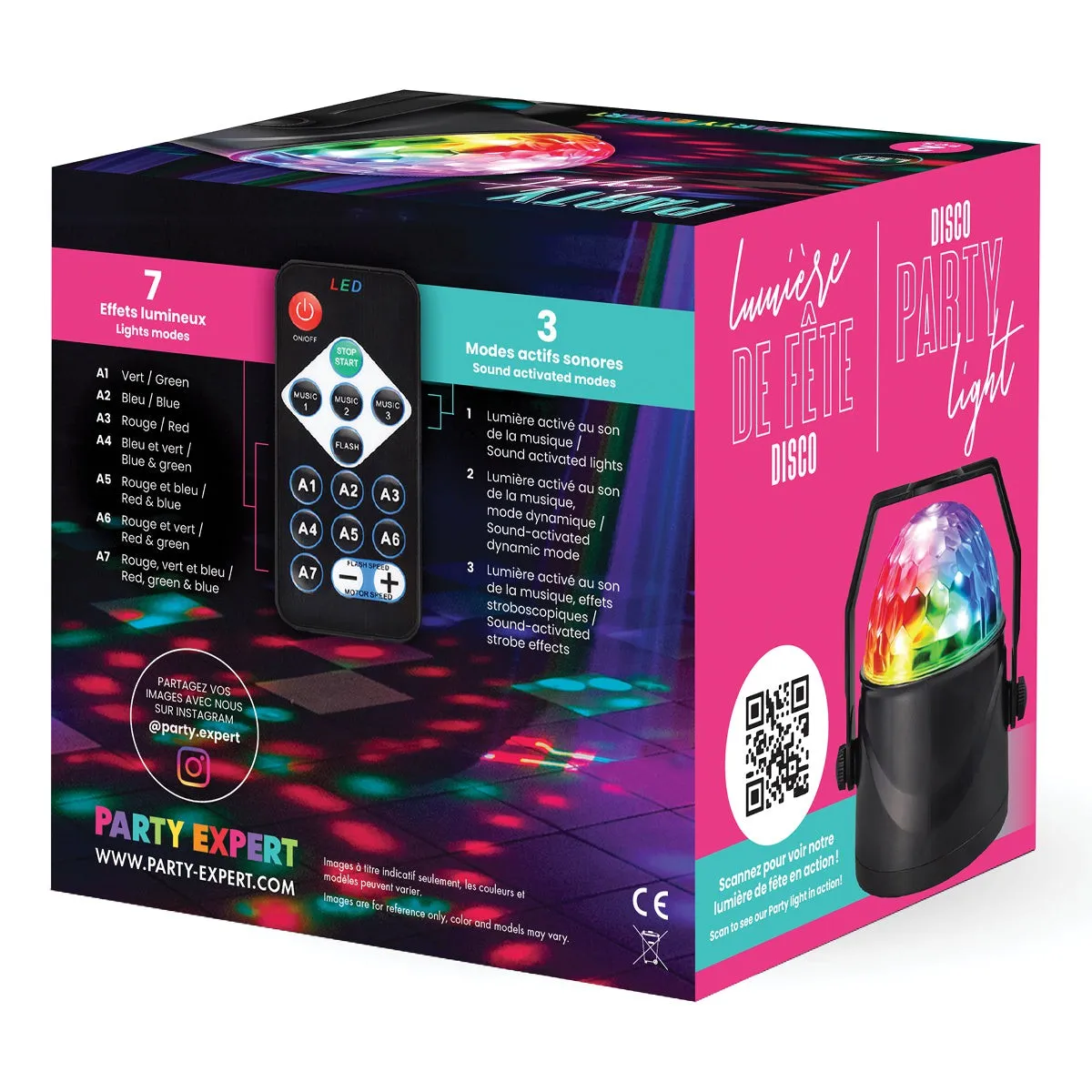 LED Disco Party Light with Remote Control