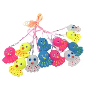 LED Octopus Necklace - Assorted Colors (Dozen)
