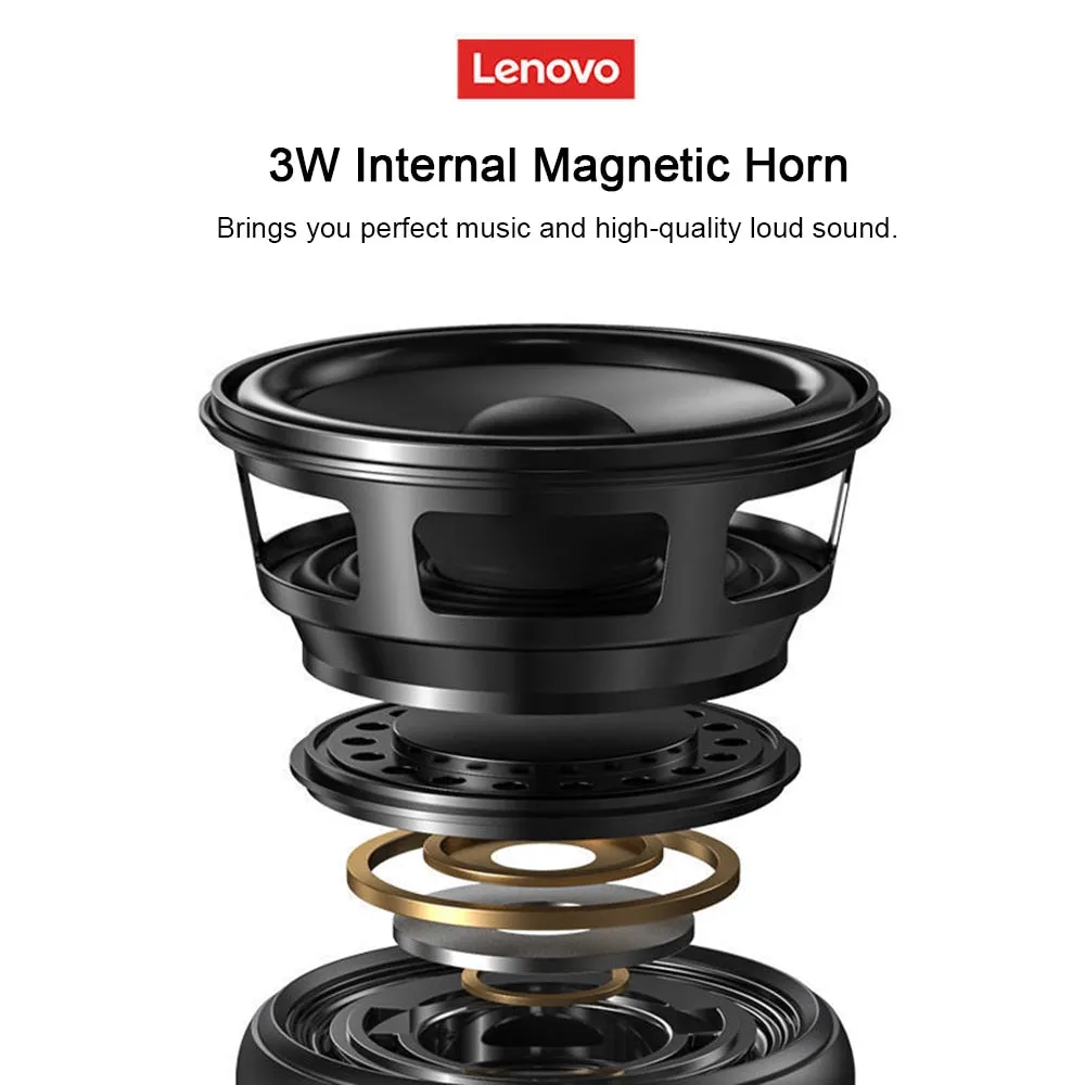 Lenovo L01 Mini Wireless Bluetooth 5.0 Speaker TWS Connection Outdoor Portable Speaker Hands-free with Mic USB Sound Box