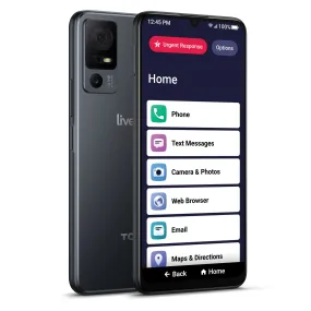 LIVELY Jitterbug Smartphone for Seniors Use with Lively Plan 6.7 in, Black