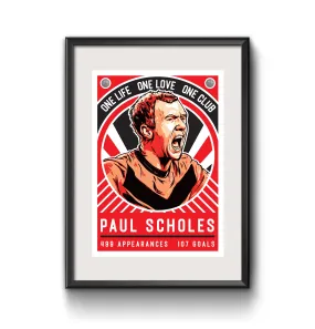 Man U Paul Scholes Print