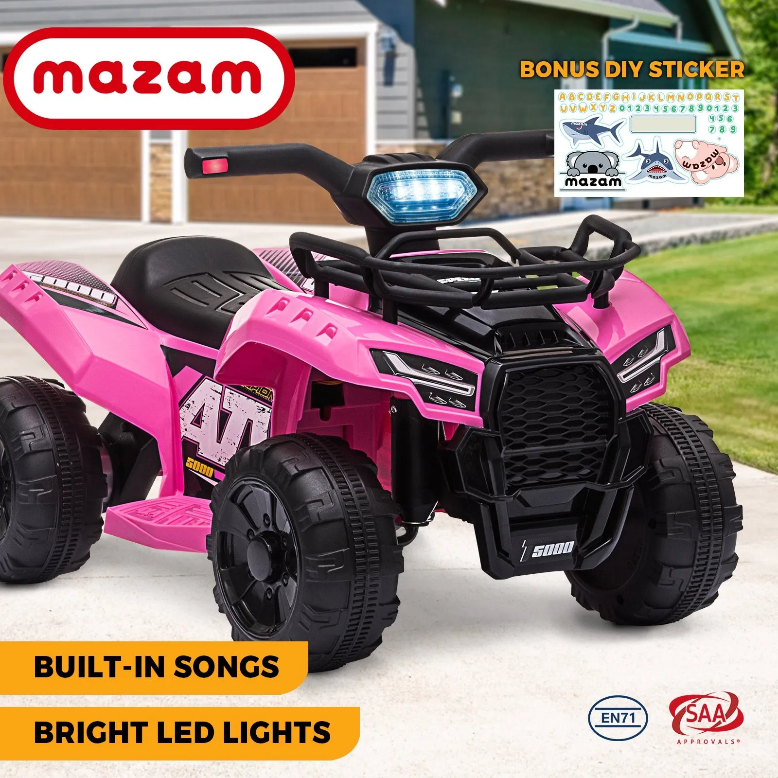 Mazam Kids Ride On Car Electric ATV Bike Vehicle Toy for Toddlers Rechargeable