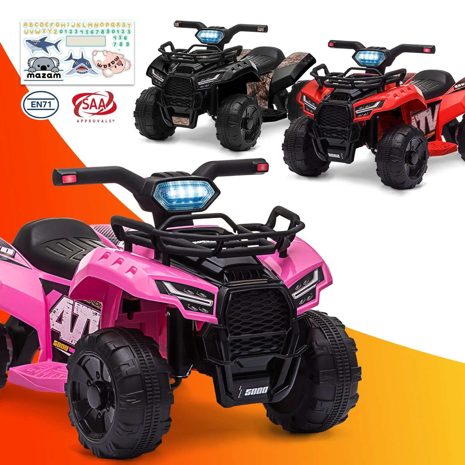 Mazam Kids Ride On Car Electric ATV Bike Vehicle Toy for Toddlers Rechargeable