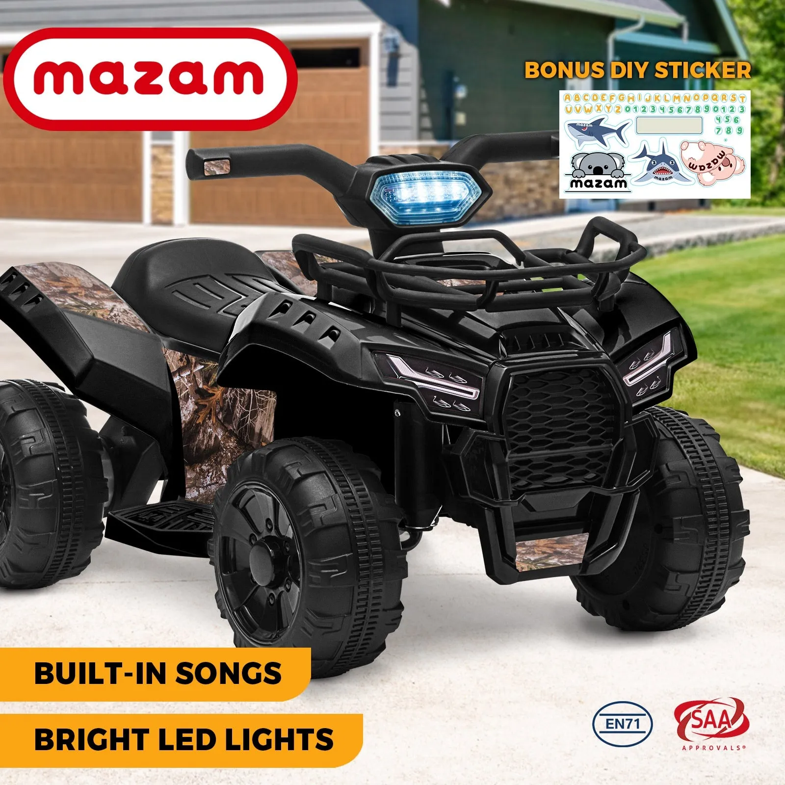 Mazam Kids Ride On Car Electric ATV Bike Vehicle Toy for Toddlers Rechargeable