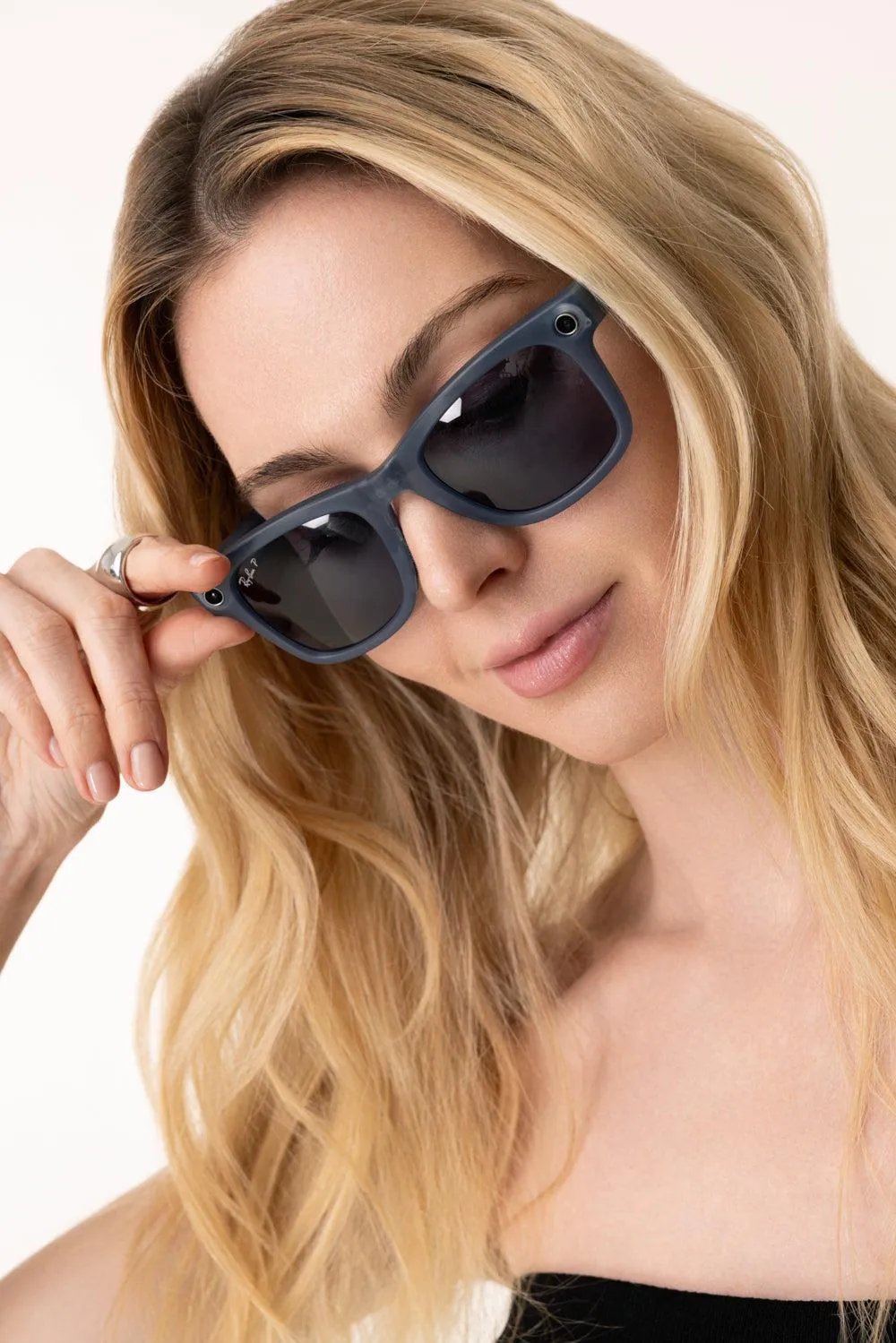 Meta Wayfarer Sunglasses - Matte Jeans